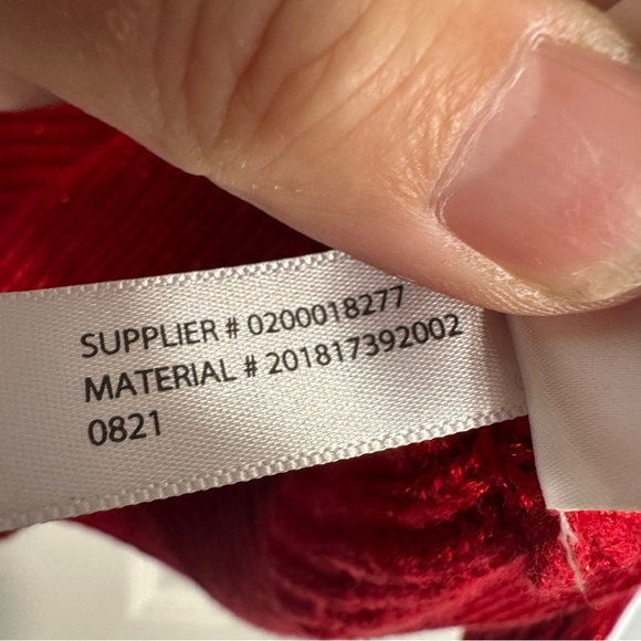 Lauren Ralph Lauren metallic red dolman sleeve sweater, sz PS, fall, holidays - Picture 9 of 10